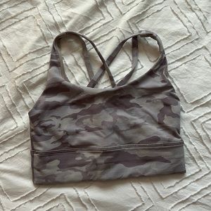 Purple Camo Lululemon Energy Bra
